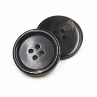 Boutons en résine double couche pour costumes pour hommes Couleur tortue avec perles plates rondes et motifs d'étoiles pour la décoration de sacs