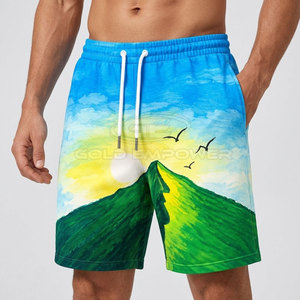 Factory Direct <b>Men</b> Solid Eco-Friendly 100% Cotton <b>Sweat</b> <b>Shorts</b> with Modern Color Combinations Summer Clothing Lines - Product Image 4