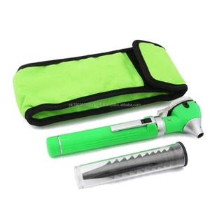 Otoscope médical électrique à fibre optique mini en acier inoxydable, format de poche, avec étui, plusieurs couleurs, CE ISO OEM - Product Image 3