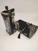 Coffret cadeau musulman Tapis de prière Tasbih Boîte cadeau islamique transparente pour le Ramadan Cadeaux de mariage et souvenirs musulmans Couverture de Coran
