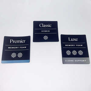 Eco-Friendly Polyester Satin Folded Woven Labels with Digital Printing and Heat Cut <b>Edge</b> for Garments - Product Image 2