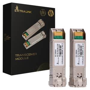Module SFP+ Extralink 10G, lot de 2, 10 Gbit/s, LC/UPC, 1310 nm, 40 km, monomode, DOM - Product Image 1