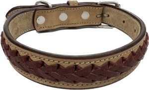 Collar de Perro de Cuero NDM Acolchado de Lujo, Talla Grande, Diseño Sólido, Duradero, Cómodo, Cierre de Gancho y Bucle, Personalizable, Estilo Indio - Product Image 2