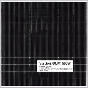 Panneau solaire monocristallin encastré Via Solis 60.M 265 600W IBC demi-cellule certifié TUV - Product Image 2