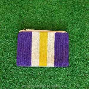 Monedero con Cuentas de Espíritu Escolar al por Mayor - Bolsa con Cremallera Personalizada con Colores de Equipo Universitario y Mascota, Correa Ajustable OEM al por Mayor para Días de Juego - Product Image 3