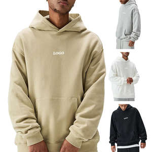 Sweat-shirt à capuche de haute qualité pour hommes, sweat-shirt à logo brodé en polaire pour l'hiver, vêtements en coton et polyester imprimés OEM personnalisés - Product Image 3