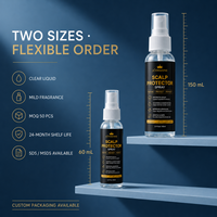 Spray Protecteur de Cuir Chevelu Personnalisé avec Logo pour Adhésif de Perruque, Spray Barrière Cutanée à l'Extrait Botanique pour Système Capillaire OEM MOQ 50