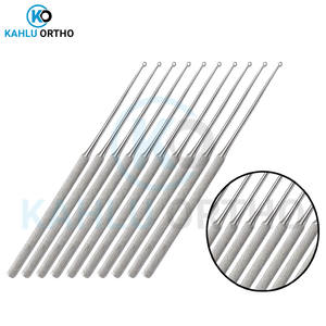 10 Uds. Impresión de logotipo personalizado de acero inoxidable hacer propio recién llegado curetas de oído de buena calidad instrumentos ENT de KAHLU ORTHOPEDIC - Product Image 6