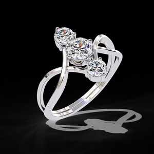 0.65 กะรัต แหวนเพชรทรงกลมเจียระไนแบบบริลเลียนท์ สี E เพชรเม็ดเดี่ยวสำหรับหมั้น ทองคำขาว 14K น้ำหนัก 4.60 กรัม รับรองโดย IGI ขัดเงาอย่างดี - Product Image 2