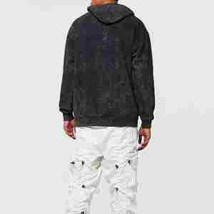 Offre Spéciale lavage à l'acide Vintage sweat à capuche goutte épaule grande taille sweats à capuche pull sweats personnalisé surdimensionné à capuche unisexe pour hommes - Product Image 4