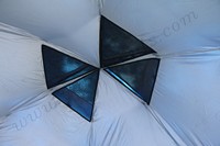 Tissu de polyester de luxe de tente de complexe de bulle gonflable modulaire de grand globe clair de haute qualité pour le camping en plein air au meilleur prix