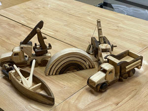 Ensemble de 5 figurines d'animaux éducatives Jouets en bois naturel pour tout-petits Unisexe - Caryln - Product Image 4