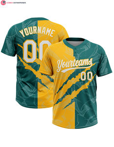 Maillot de softball unisexe à deux boutons personnalisé respirant à séchage rapide t-shirts de softball pour femmes uniforme d'équipe sportive - Product Image 1