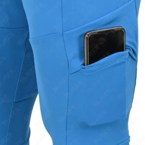 Directo de fábrica Pantalones casuales para hombres Street Style Cargo Auténtico con bolsillo móvil Pantalones pantalones para hombres, rectos, rayas curvas - Product Image 5