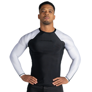 Short de surf en spandex à sublimation personnalisée en gros concevez vos propres chemises de compression à manches longues MMA Bjj Rash Guard - Product Image 5