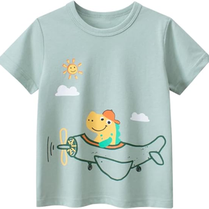 Enfant en bas âge garçon tricoté coton t-shirt personnalisé Applique Boutique vêtements été enfants garçon vêtements chemises fabriquées au Bangladesh - Product Image 5