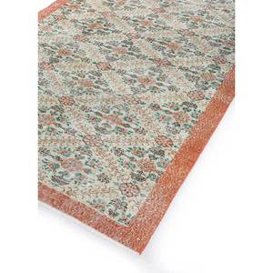 พรมขนสัตว์ถักมือสไตล์วินเทจ สีเบจ-น้ำตาล ลายเรขาคณิตนามธรรม สำหรับบ้าน ห้องนั่งเล่น ทางเดิน รูปทรงสี่เหลี่ยมผืนผ้า รุ่น Pae-3227 - Product Image 2