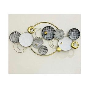 Conception faite à la main de haute qualité tentures murales en métal décoration murale en aluminium Art mural pour la maison hôtel luxe fait à la main de l'Inde - Product Image 6