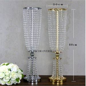 Plata brillante pulida y chapado en oro de alta calidad Metal de calidad superior Aspecto atractivo Harlow Stand con cristales Diseño colgante - Product Image 1