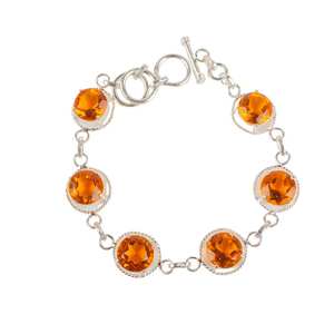 Pulsera de Plata de Ley 925 con Dijes de Circonio Hechos a Mano, Joyería de Piedras Preciosas de Lujo, Elegante para Mujer, Regalo - Product Image 4