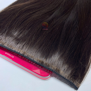 Cyhair venta al por mayor recto #2 Color vietnamita extensión de cabello crudo largo Natural marrón oscuro Halo extensiones de cabello para mujeres - Product Image 4