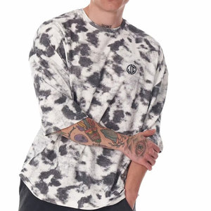 เสื้อยืดโอเวอร์ไซส์สีใหม่มาแรง ทนทาน คุณภาพสูง ระบายอากาศได้ดี เป็นมิตรกับสิ่งแวดล้อม สีสันปรับแต่งได้ ผลิตจากโพลีเอสเตอร์/คอตตอน สไตล์ลำลองสำหรับผู้ชาย - Product Image 3
