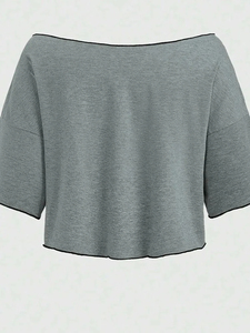 Chemisiers pour femmes toutes saisons, motif tête de mort sauvage, manches courtes, épaules dénudées, chemisiers décontractés, t-shirts, hauts décontractés pour femmes, nouveauté 2025 BZZ4 - Product Image 5