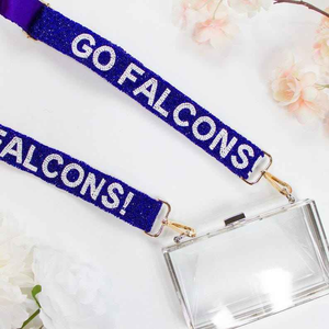 Sangle de sac en perles personnalisée Sangle de sac à main en perles de rocaille Sangle d'épaule réglable esprit scolaire - Product Image 5