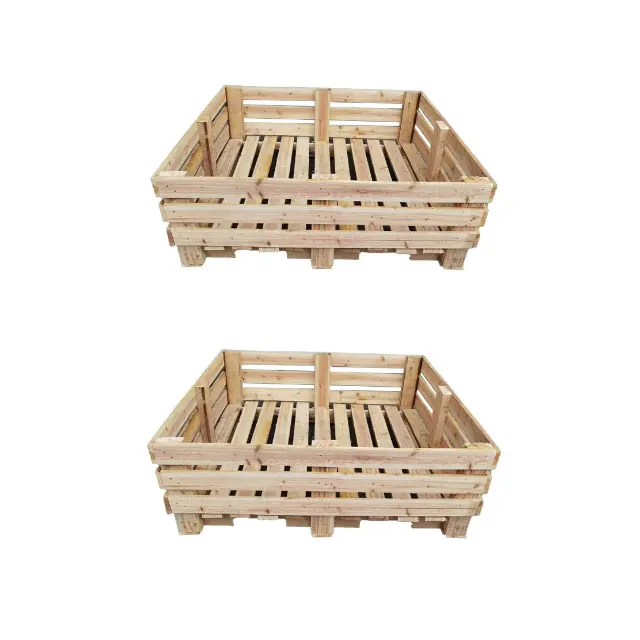 Logística Embalagem Caixa De Bambu De Madeira Madeira Madeira Eco Amigável OEM Personalizado Pronto Para Exportar Do Fabricante Do Vietnã