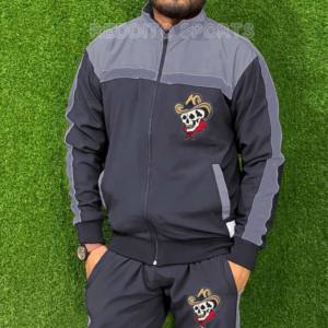 Dessin personnalisé Élastique Slim Fitted Imprimé Hommes Gym Survêtement pour Hommes Sport Wear Sweat wear Deux Pièces Blanc Sport Survêtement Hommes - Product Image 2