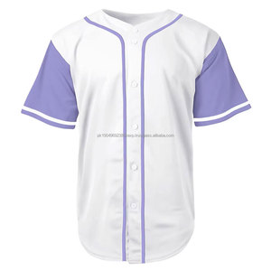 Venta al por mayor OEM Sublimation Plain Blank Baseball Jersey Camiseta Personalizada Baseball Jerseys para Hombres y Mujeres - Product Image 1