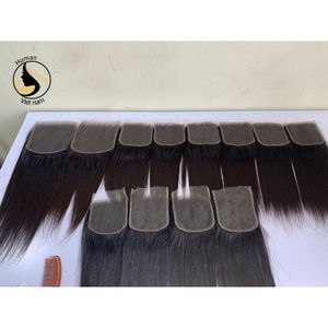 Wholesale Price High Quality 100% Unprocessed Remy Human Hair Double Drawn Straight Vietnamese Hair Closure - Product Image 5
