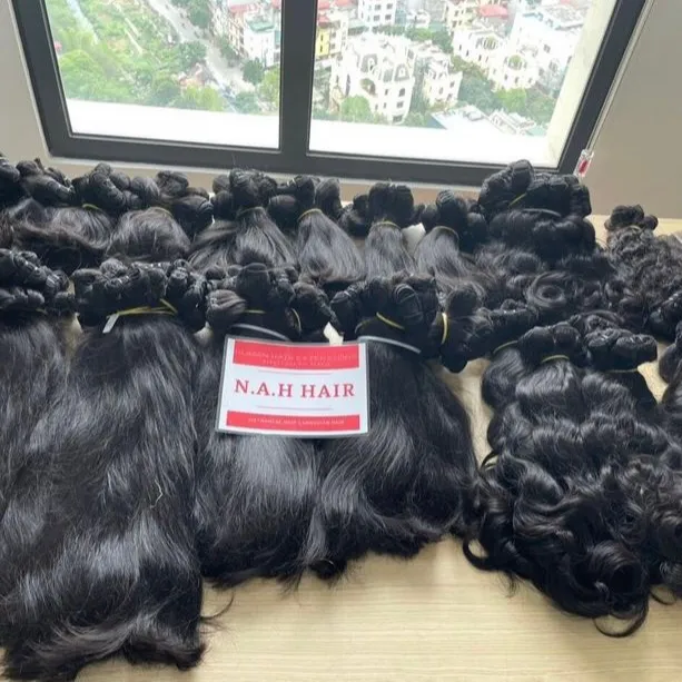 Extensiones de cabello humano vietnamita, doble estiramiento, venta al por mayor, 100