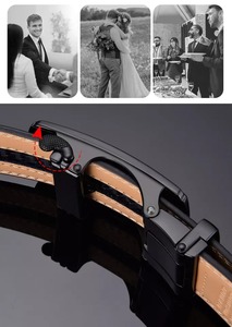 Cinturón de vestir de cuero genuino Unisex de alta calidad, cinturón de moda informal con hebilla de acero, longitud personalizada para hombres y mujeres - Product Image 5