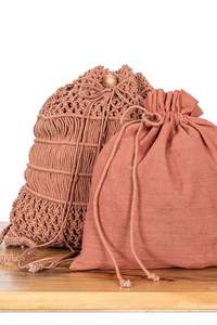 New Arrive Handcrafted Ethnic Beautiful Macrame <b>Boho</b> Openwork Bucket Bag Hand-knotted <b>Boho</b> Shoulder Bags Perfect for Casual Use - Product Image 4
