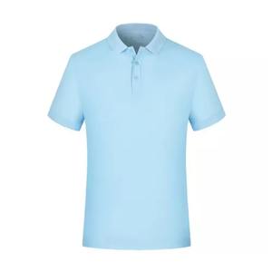 เสื้อโปโลผ้าคอตตอน100% สำหรับผู้ชายระบายอากาศได้ดีเสื้อยืดกีฬาสั้นลำลองผ้าคอตตอนสำหรับฤดูร้อนพิมพ์ลายปักโลโก้ตามสั่ง - Product Image 3