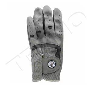 Vente directe d'usine Gants de golf personnalisés Respirant Cabretta Leather Full Color Design Your Own Logo Véritable Leather Sports - Product Image 5