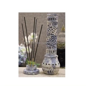 Porte-bâton d'encens en stéatite fait à la main à la demande pour les rituels spirituels disponibles à un prix abordable depuis l'Inde - Product Image 3