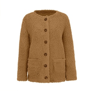 2024 nouveau meilleur vente chaud facile à porter confortable fermeture éclair Sherpa polaire veste femmes hiver Polyester personnalisé hiver polaire veste - Product Image 2