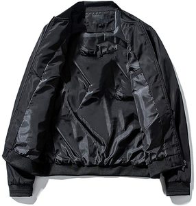 Chaqueta Bomber de Lona Personalizada para Hombre, Estilo Urbano, Corte Ajustado, 100% Poliéster, con Bordado, Nuevo Diseño, Venta al Por Mayor - Product Image 4