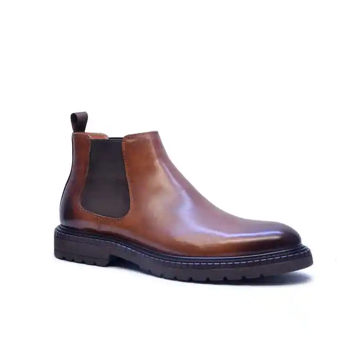 Chaussures en cuir de vache véritable Chaussures de conduite décontractées et de bureau Chaussures en cuir marron pour hommes Chaussures de soirée en cuir véritable