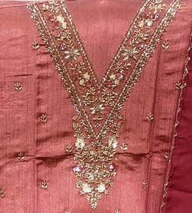 Designer moderne non cousu brodé à la main belle tenue de fête de qualité supérieure costumes style traditionnel indien tendance - Product Image 1