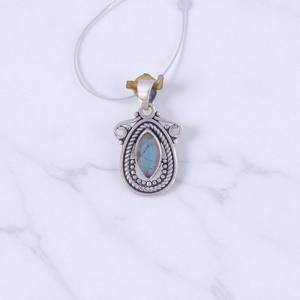 Fantástico colgante fino de plata 925 con piedras preciosas naturales, regalo de joyería hecho a mano para ella, venta al por mayor para mujeres - Product Image 3