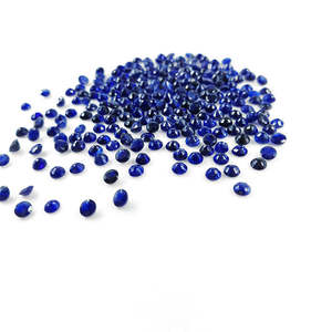 Saphirs bleus naturels de haute qualité de Bangkok, taille brillante, ronds calibrés de 3 mm et 4 mm, provenant de pierres précieuses naturelles - Product Image 5