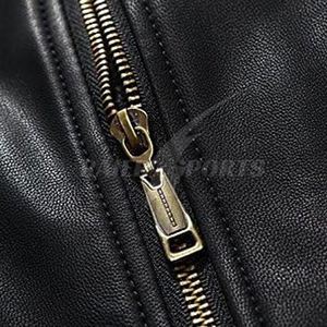 Abrigo de Cuero Genuino para Hombre, Invierno 2026, Transpirable, de Secado Rápido, Cuello Mao, Alta Calidad a Bajo Precio - Product Image 5