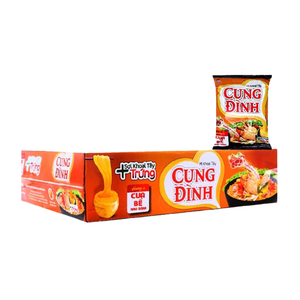 Nouilles instantanées Cung Dinh Crab & Laksa Leaves 79g offre des nouilles moelleuses dans un riche bouillon de crabe avec des feuilles de laksa aromatiques - Product Image 3