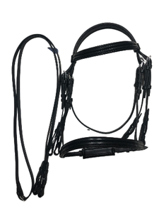 Bridas de equitación de cuero de vaca personalizables de alta calidad con hebillas de latón disponibles en tamaños personalizados - Product Image 6