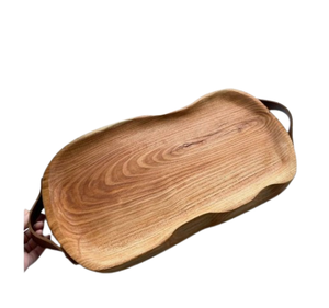 Plateaux de service en bois de manguier de forme personnalisée plateau de cuisine sans danger pour les hôtels et les restaurants décoration intérieure et collations à dessert - Product Image 5