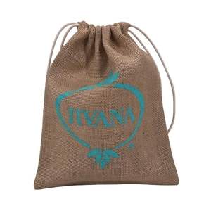 Acheter en gros sac à cordon en coton biologique sacs-cadeaux écologiques en jute naturel à bas prix - Product Image 1