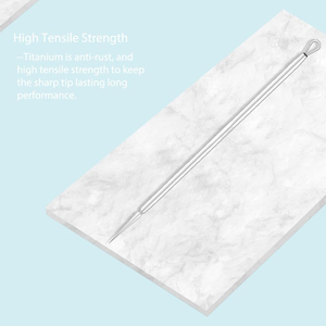 Stainless Steel Blackhead Extractor <b>Pimple</b> <b>Popper</b> <b>Tools</b> Kit with Acne Needle for Professional Facial Skin Care - Product Image 3